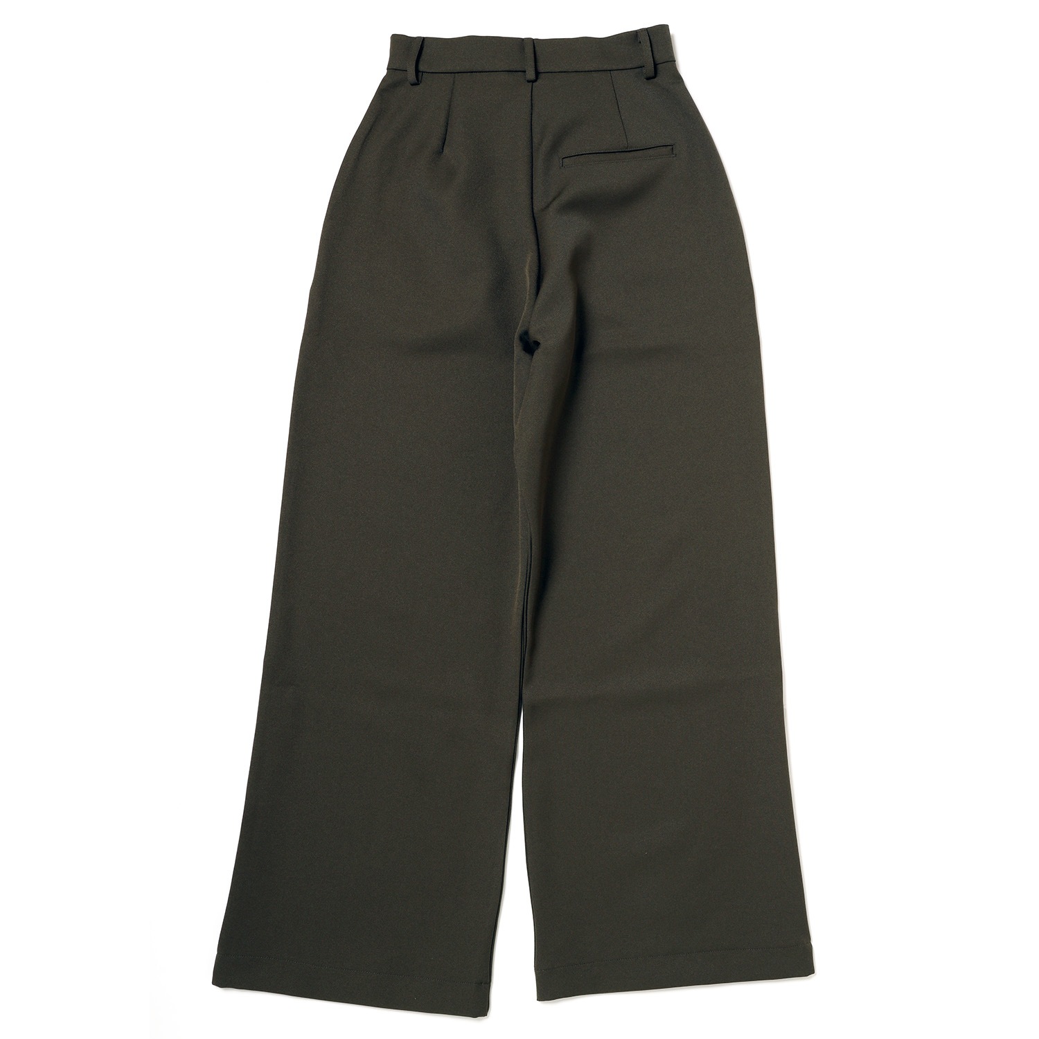 EVA-01 Flower Embroidery Wide Slacks (OLIVE)