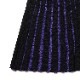 EVANGELION 2tone Knit Pleats Skirt (BLACK(EVA-01))