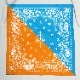 EVA-01 PAISLEYS 2TONE BANDANNA T-Shirt (BLUE)