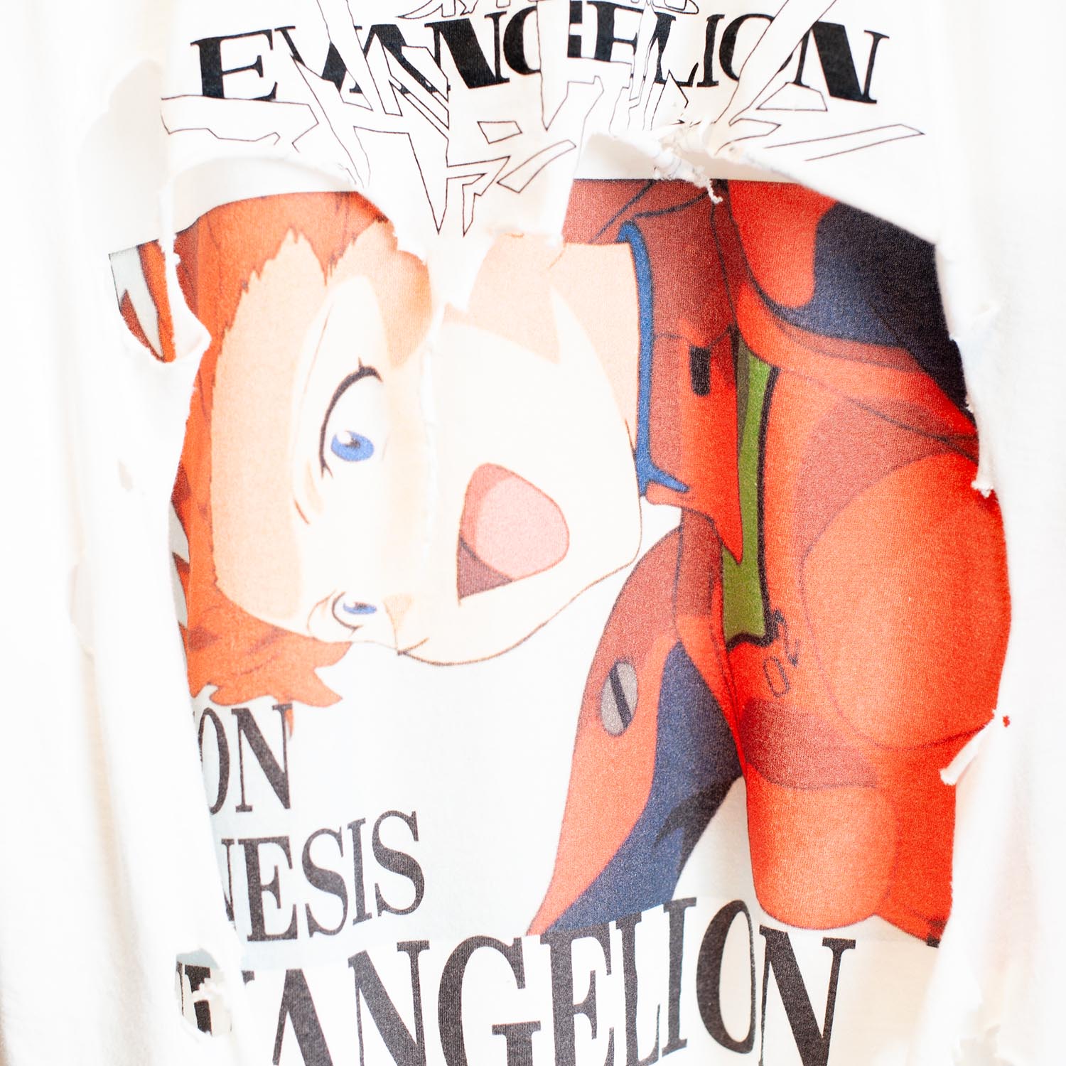 EVANGELION S/SL Tee Ver.Soryu Asuka Langley01 ：ver,Vintage by SEVESKIG (WHITE)