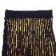 EVANGELION 2tone Knit Pleats Skirt (NAVY(Mark.06))