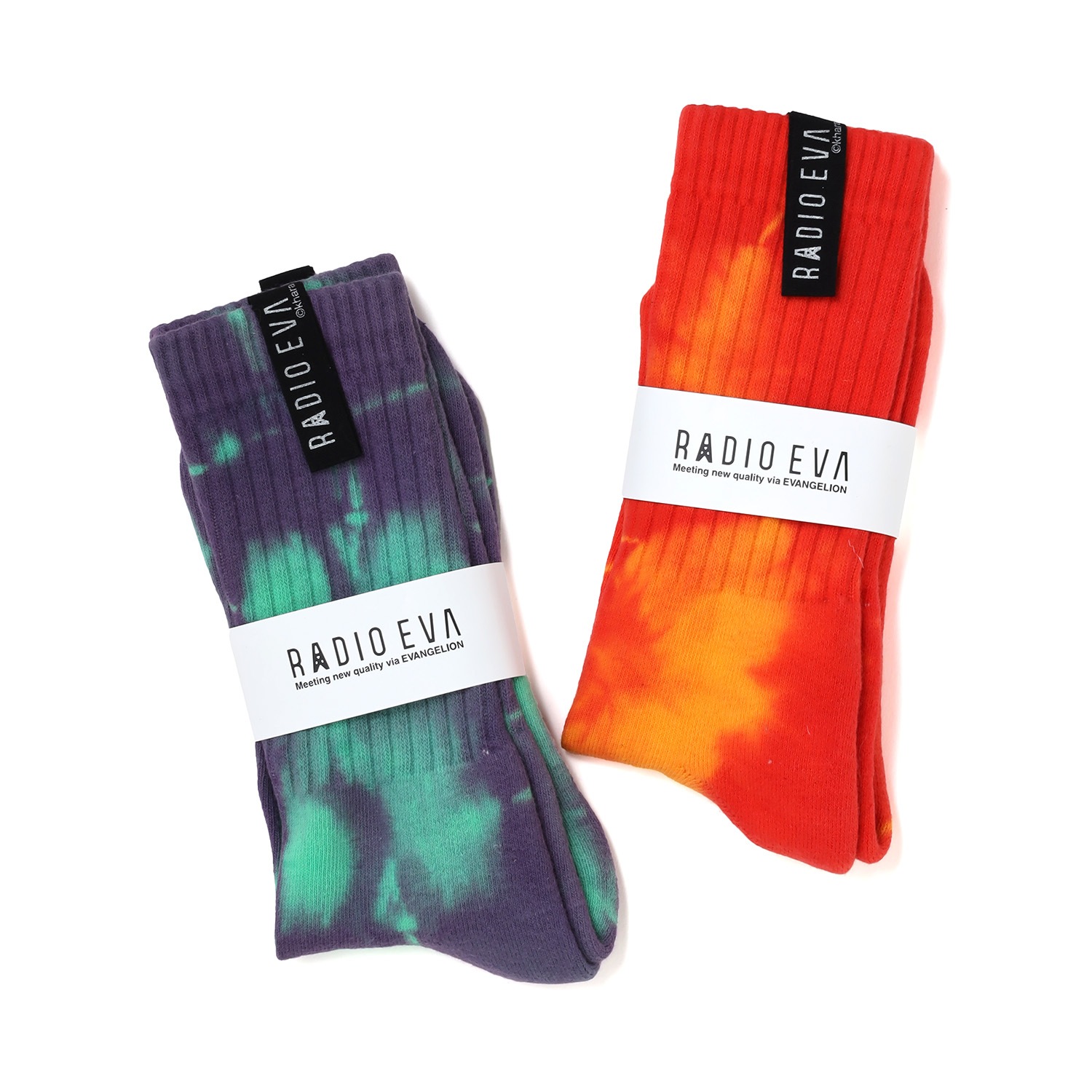 Hand dyed Socks by VA（EVA-02）