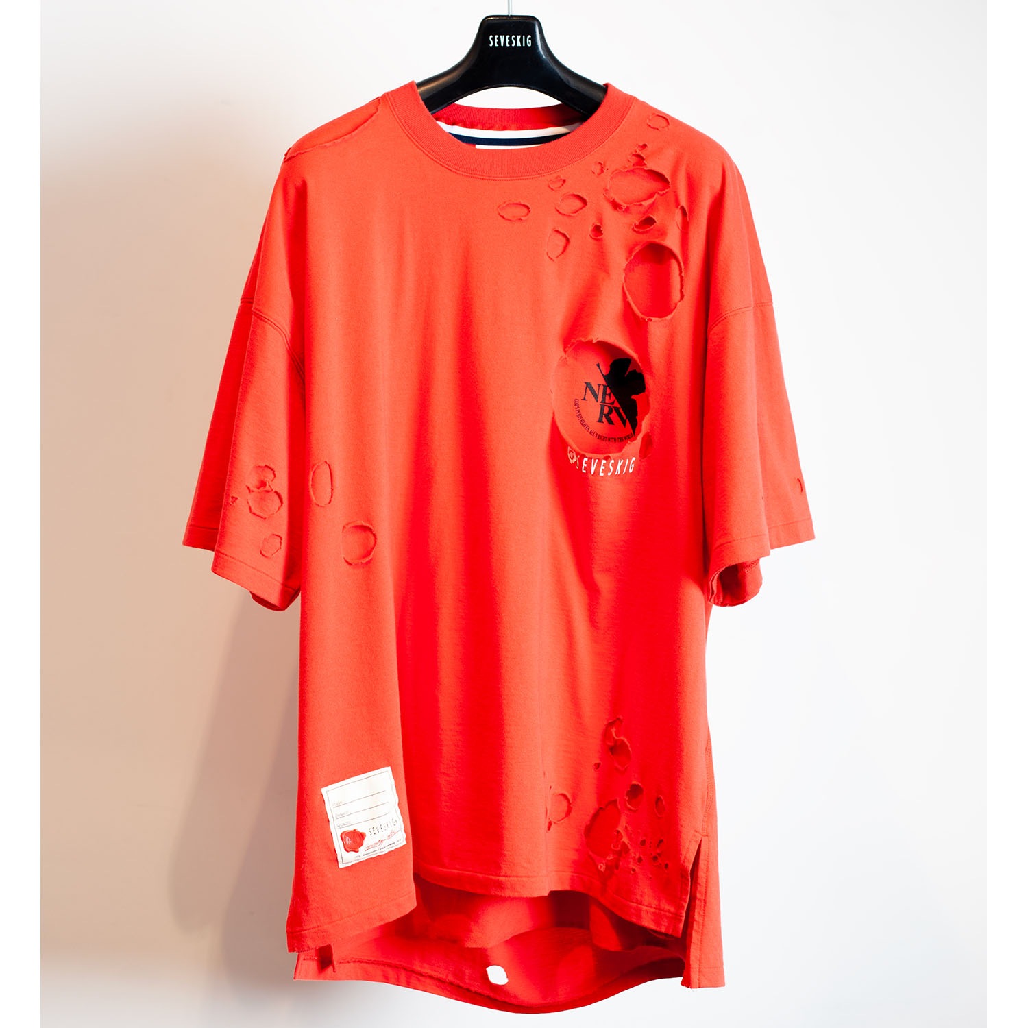 EVANGELION S/SL Tee Ver.Soryu Asuka Langley01 ver,Vintage by SEVESKIG (RED)
