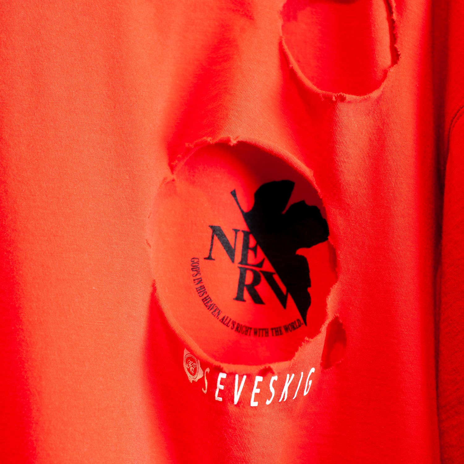 EVANGELION S/SL Tee Ver.Soryu Asuka Langley01 ver,Vintage by SEVESKIG (RED)