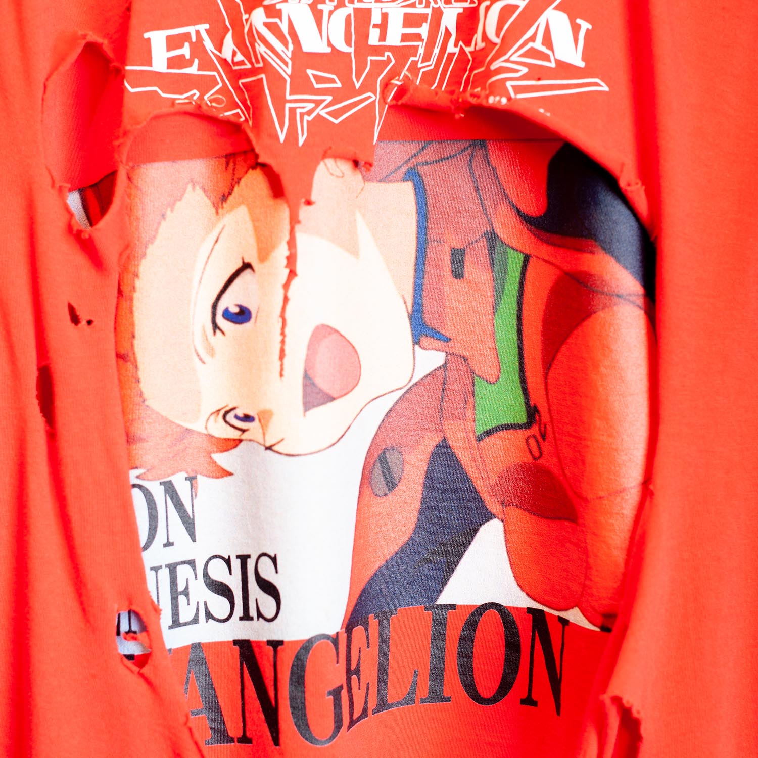 EVANGELION S/SL Tee Ver.Soryu Asuka Langley01 ver,Vintage by SEVESKIG (RED)