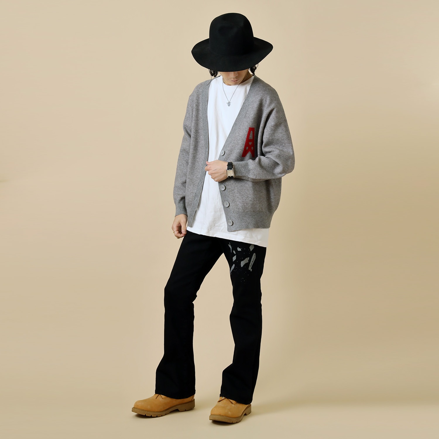 RADIO EVA ICON CARDIGAN (GRAY)