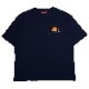 EVA-01 Flower Embroidery T-Shirt β (NAVY×ORANGE)