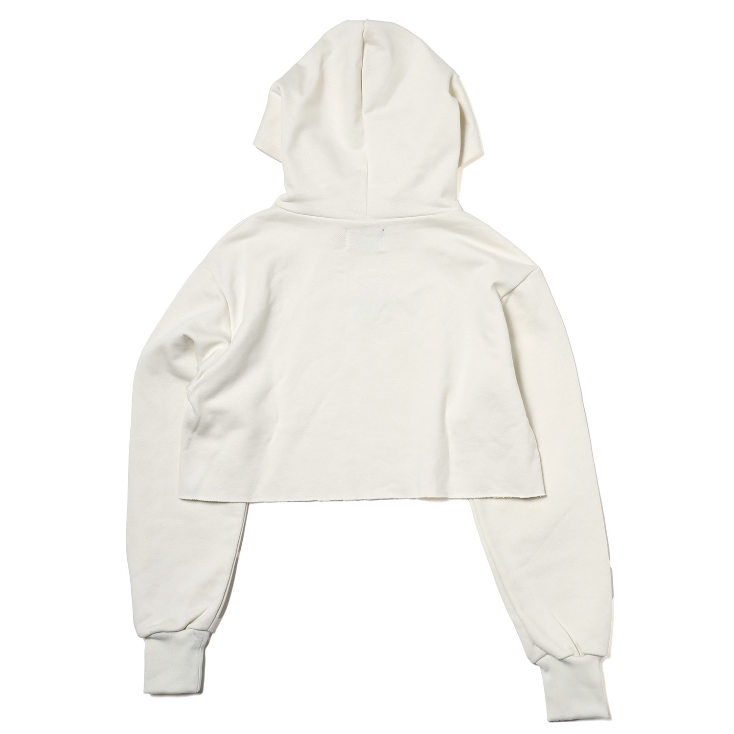 EVA-01 Flower Embroidery Cropped Parka (NATURAL)