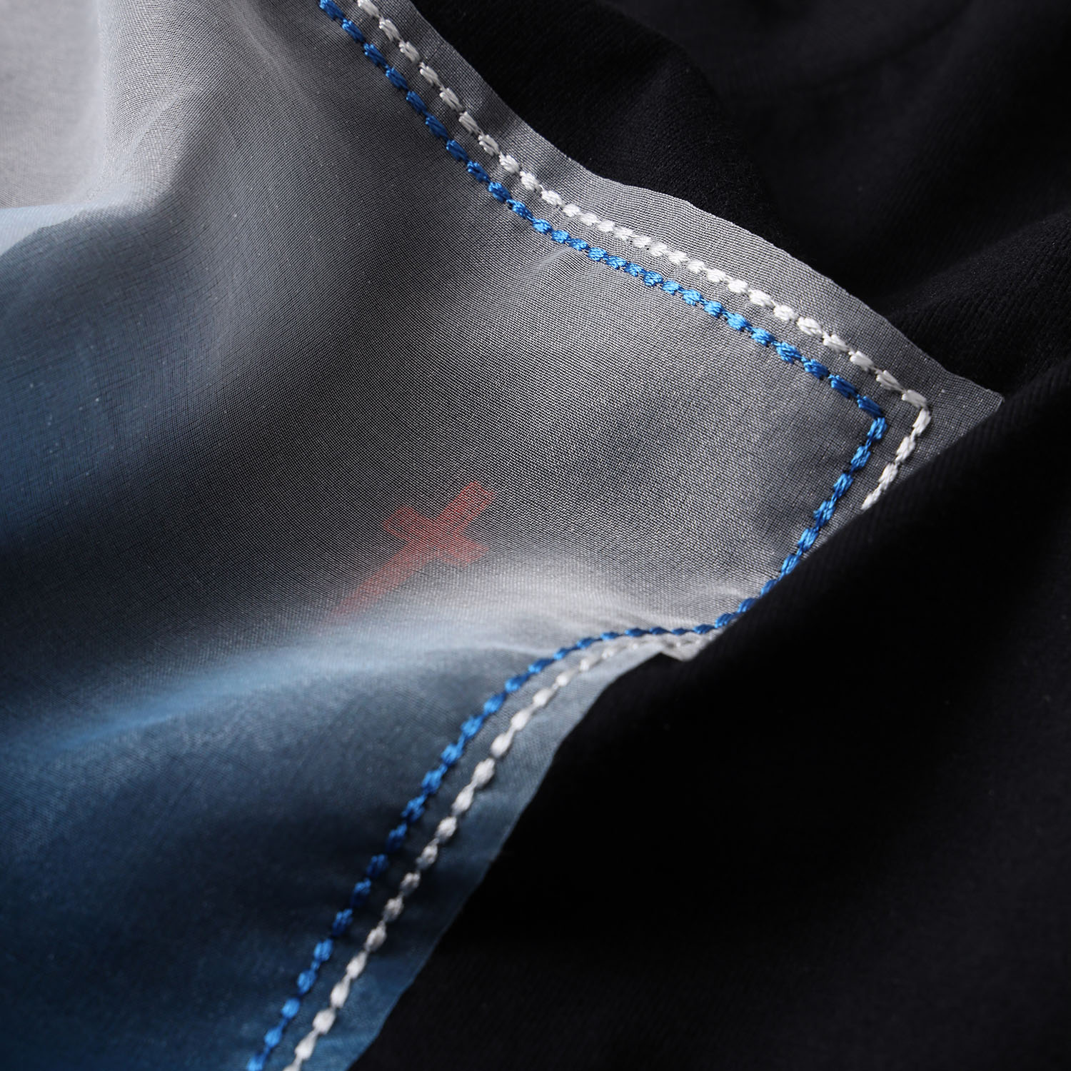 波打際 Organdy T-Shirts (BLACK(BLUE))