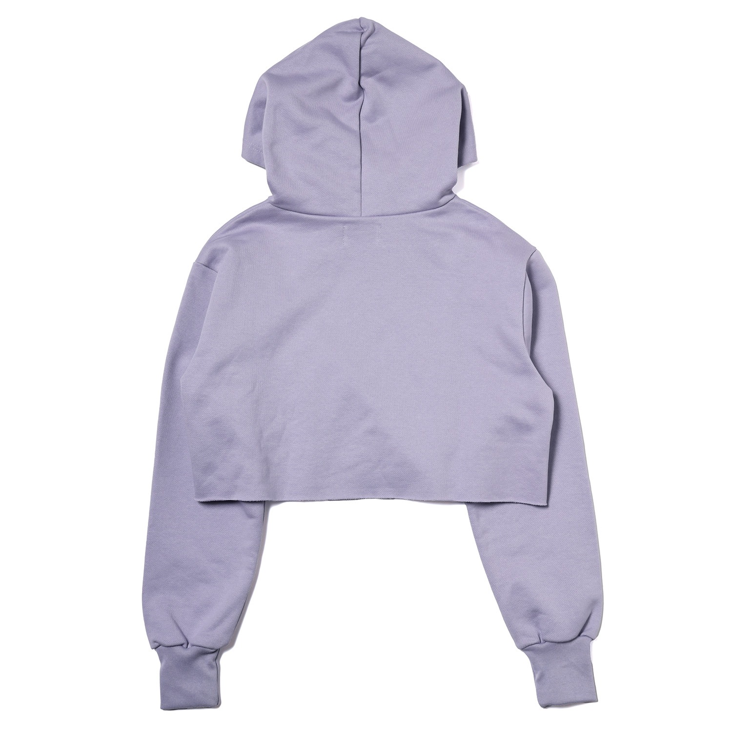 EVA-01 Flower Embroidery Cropped Parka (LAVENDER)
