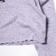 EVA-01 Flower Embroidery Cropped Parka (LAVENDER)