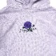 EVA-01 Flower Embroidery Cropped Parka (LAVENDER)