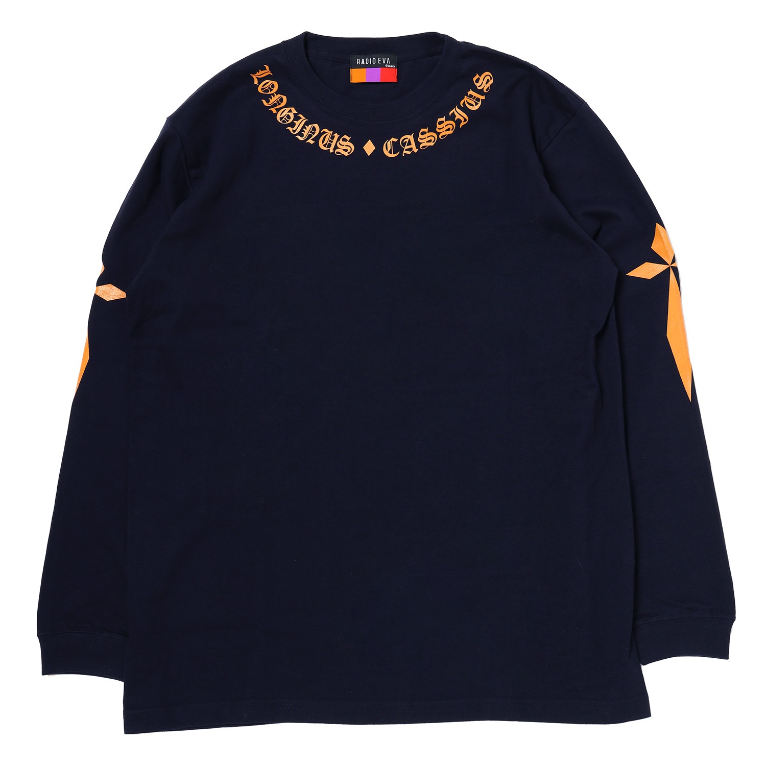 LONGINUS・CASSIUS BLACKLETTER Cutsew (NAVY×ORANGE)