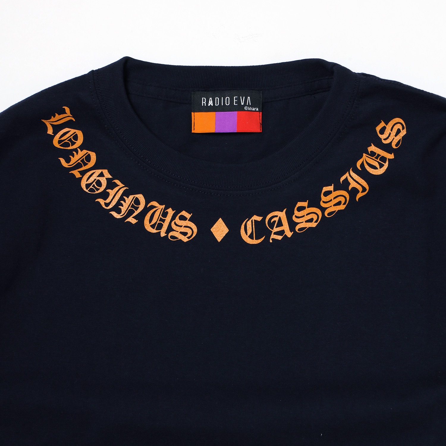 LONGINUS・CASSIUS BLACKLETTER Cutsew (NAVY×ORANGE)