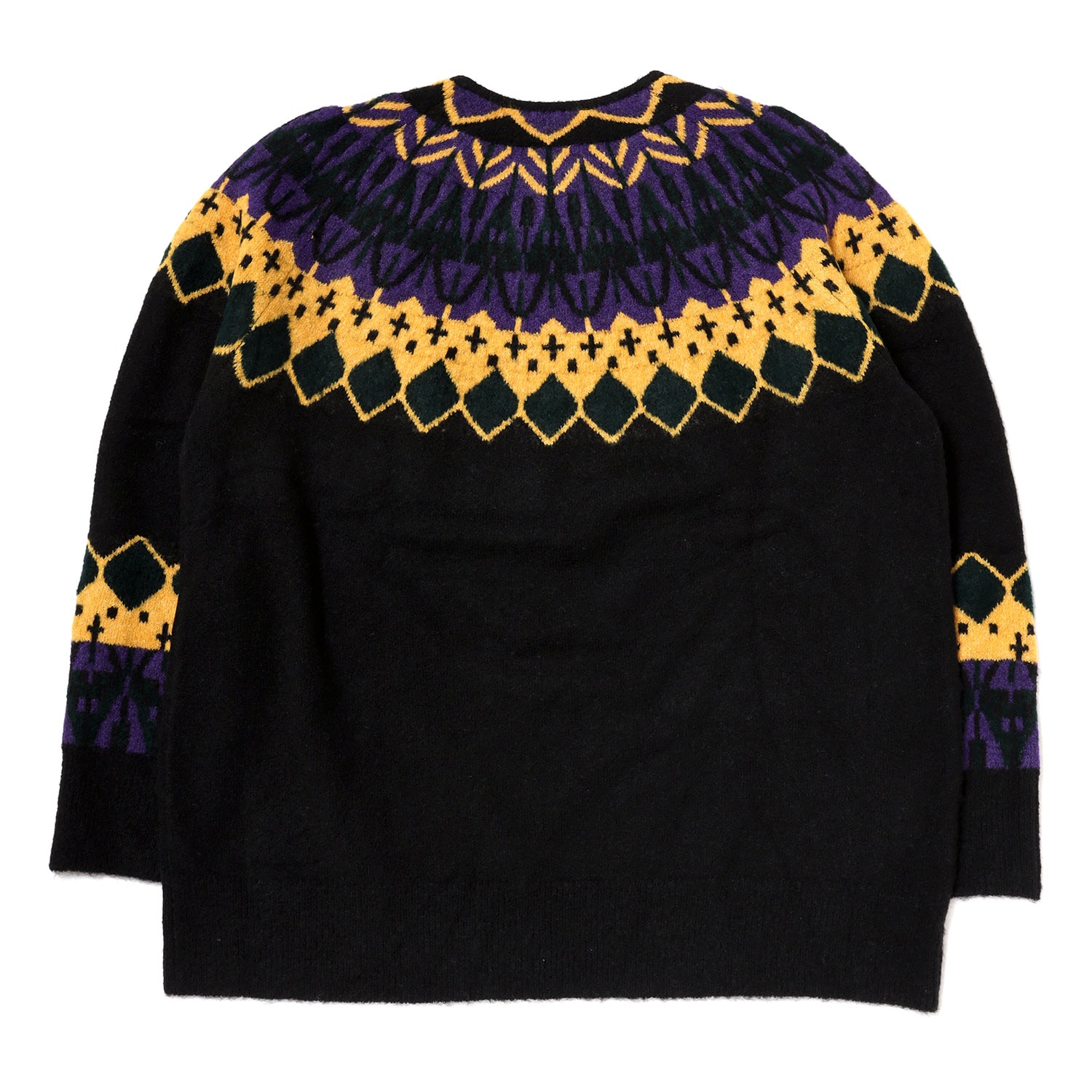 EVANGELION Nordic Pattern Knit (BLACK(PURPLE))