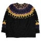 EVANGELION Nordic Pattern Knit (BLACK(PURPLE))