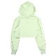 EVA-01 Flower Embroidery Cropped Parka (YELLOW)