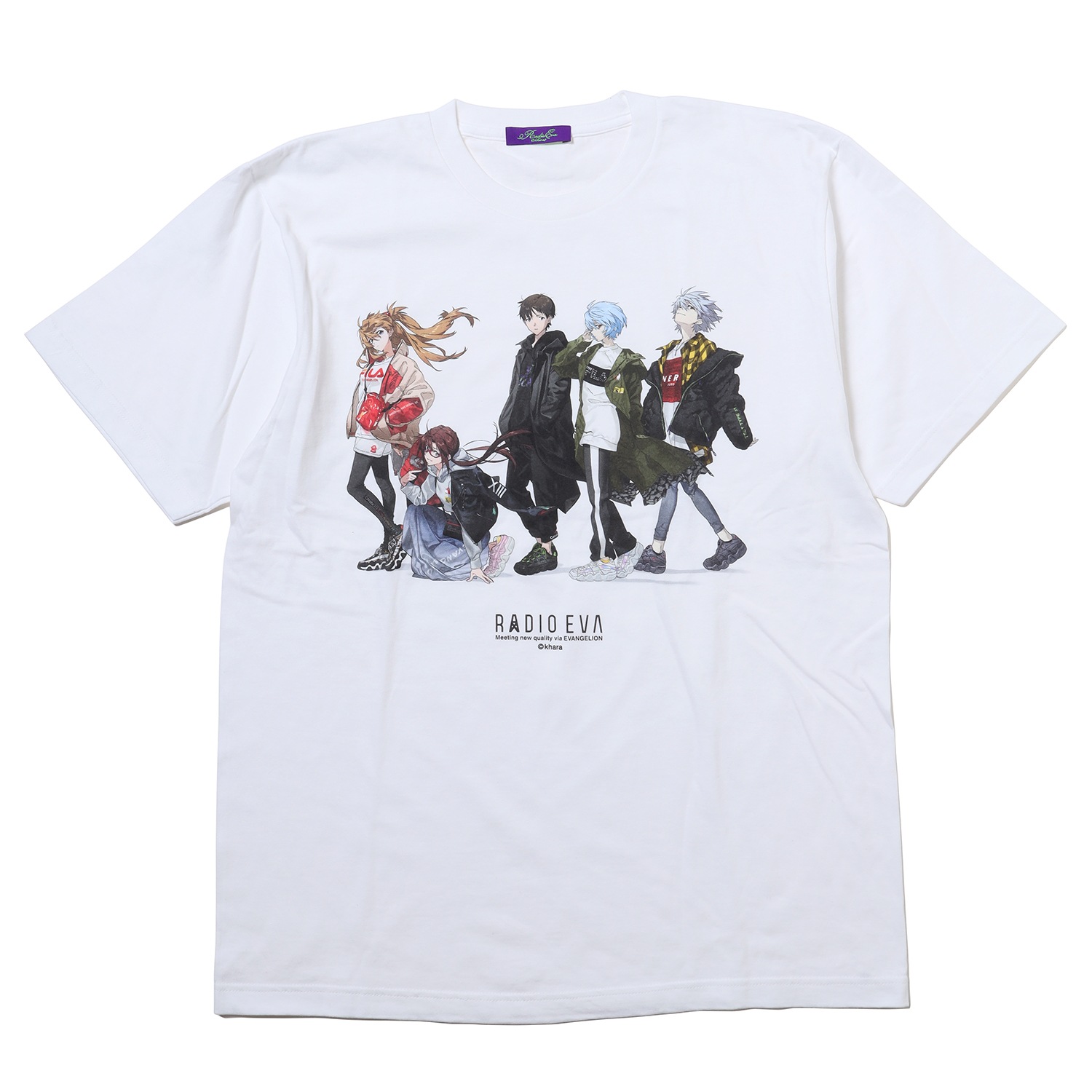 RADIO EVA Illustration T-Shirt (Mai Yoneyama)（ホワイト）