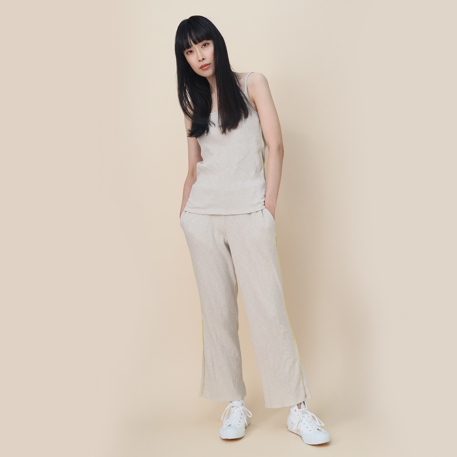 【セット商品】EVANGELION Rib Knit Camisole ＆ Pants (BEIGE(NERV2))