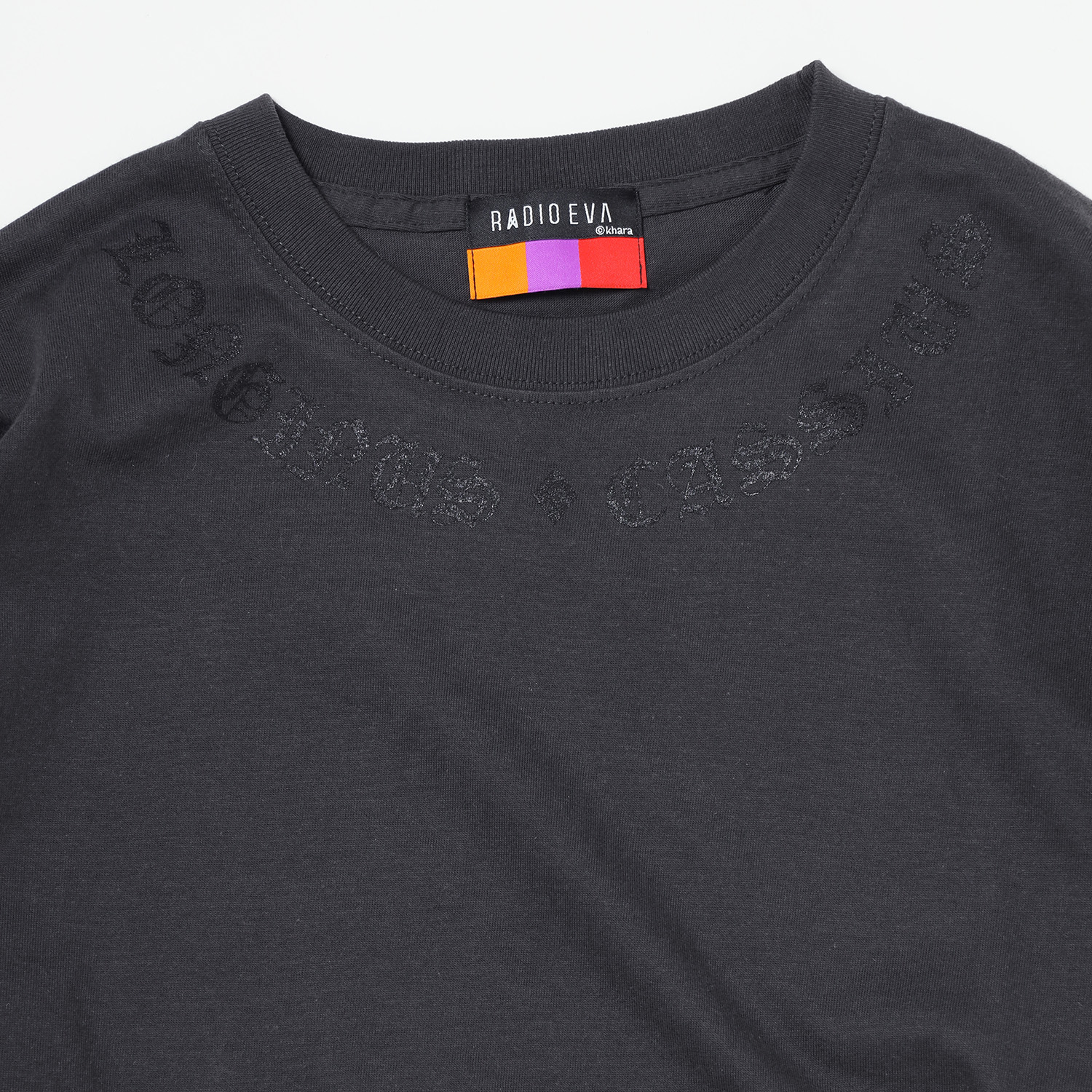 LONGINUS・CASSIUS BLACKLETTER Cutsew (CHARCOAL×BLACK)