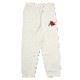 EVA-01 Flower Embroidery Sweat Pants (NATURAL)