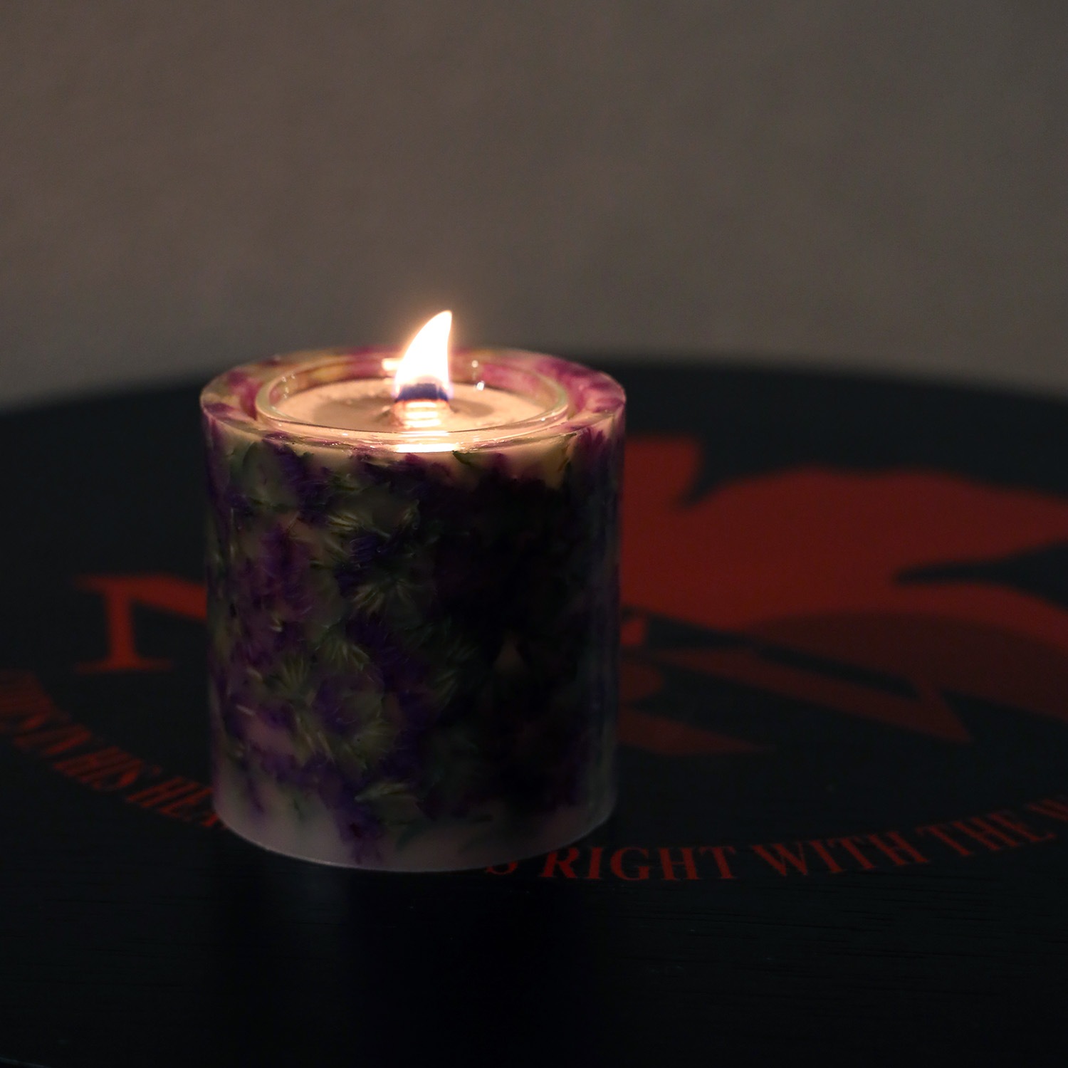 EVANGELION Flower Aroma CandleTakibiby soliPURPLE