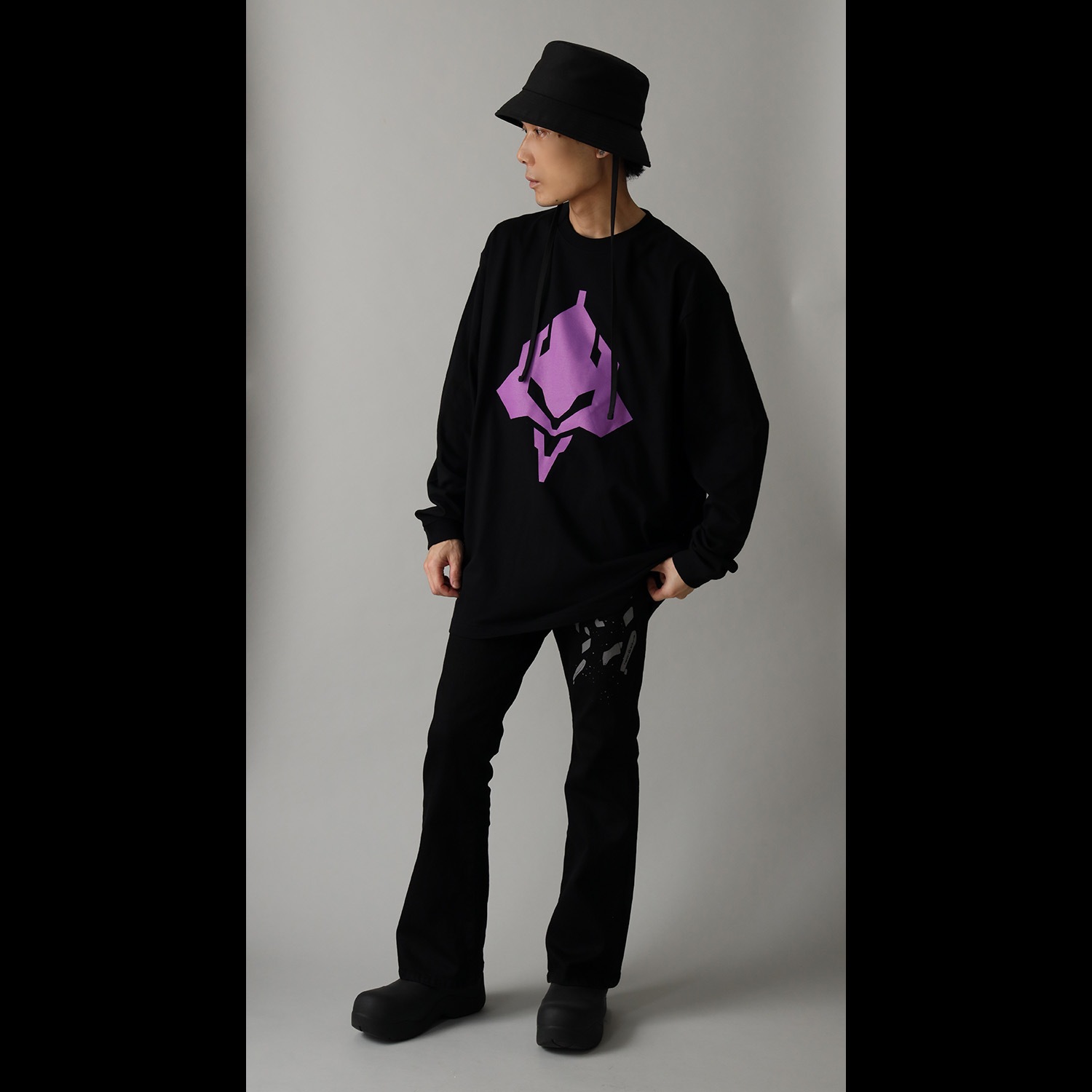 EVA Cutsew (BLACK×PURPLE)