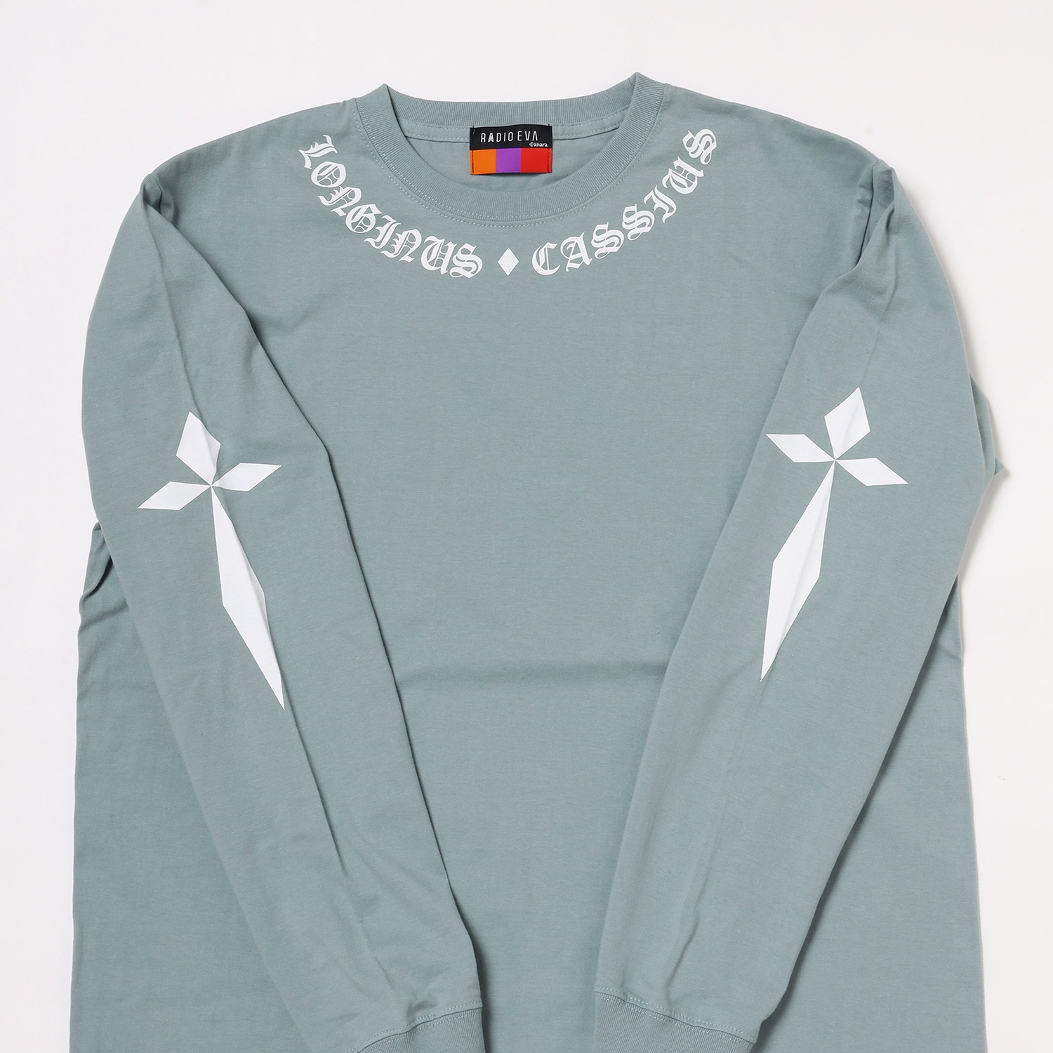 LONGINUS・CASSIUS BLACKLETTER Cutsew (SMOKY GREEN×WHITE)