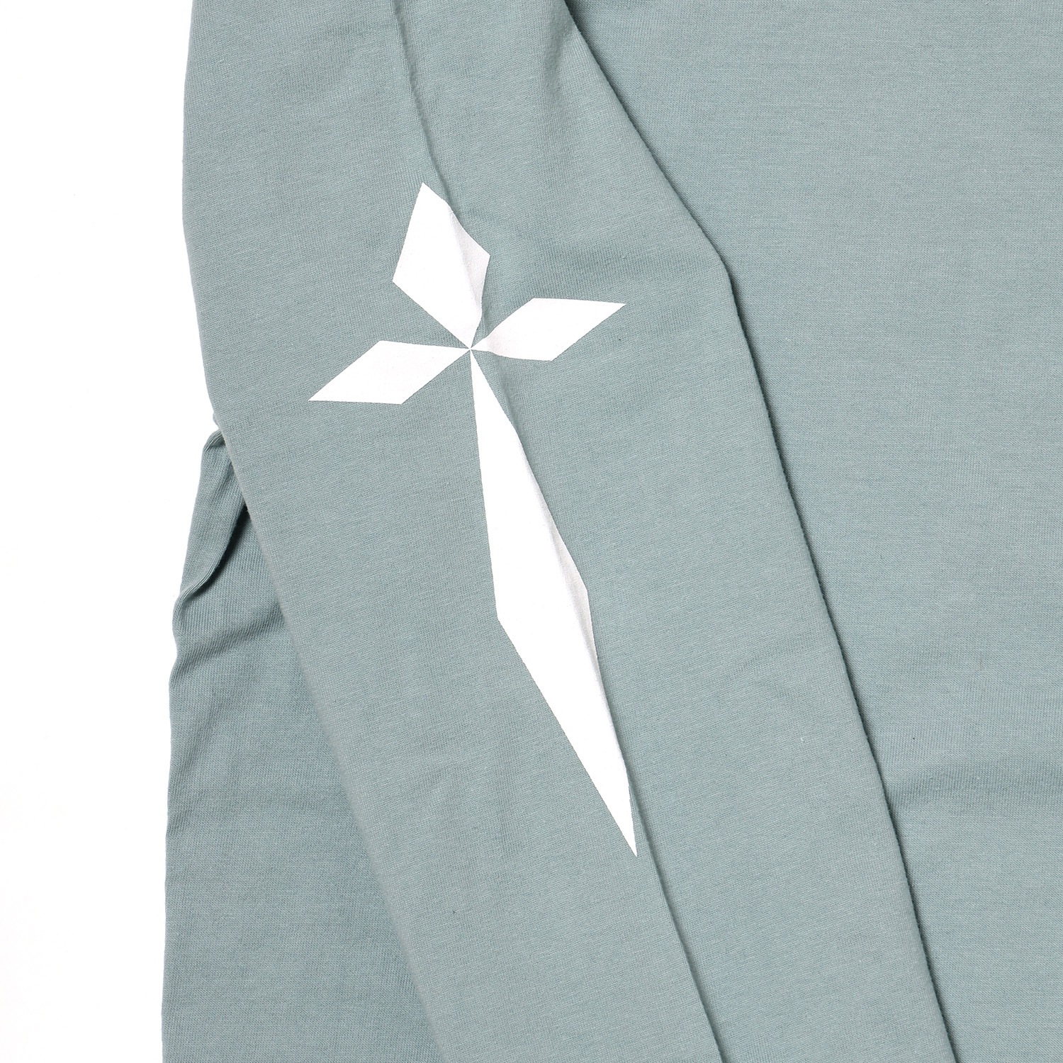 LONGINUS・CASSIUS BLACKLETTER Cutsew (SMOKY GREEN×WHITE)