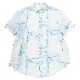 円環 rope jacquard half sleeve shirt by 01u10 (WHITE(REI))
