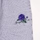 EVA-01 Flower Embroidery Sweat Pants (LAVENDER)