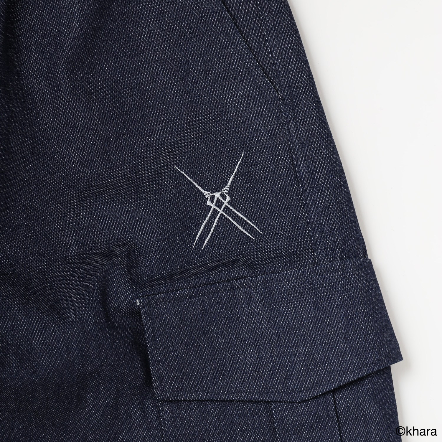 LONGINUS DENIM CARGO PANTS（INDIGO）