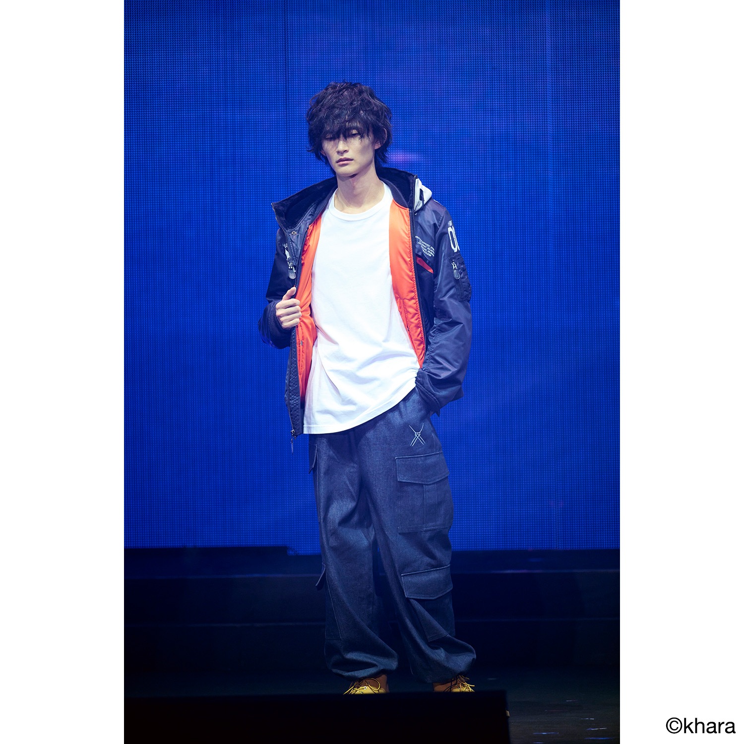 LONGINUS DENIM CARGO PANTS（INDIGO）