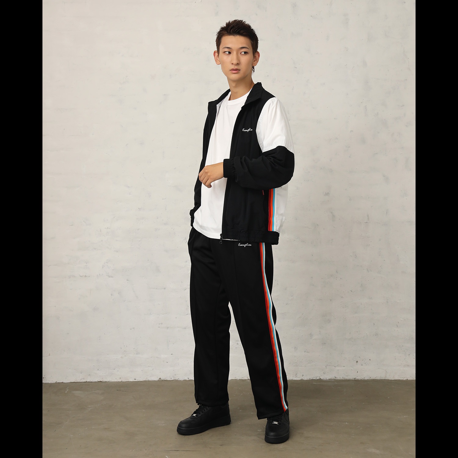 Rebuild of Evangelion Straight Track Pants (BLACK)