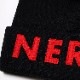 NERV KNIT CAP (BLACK(RED))