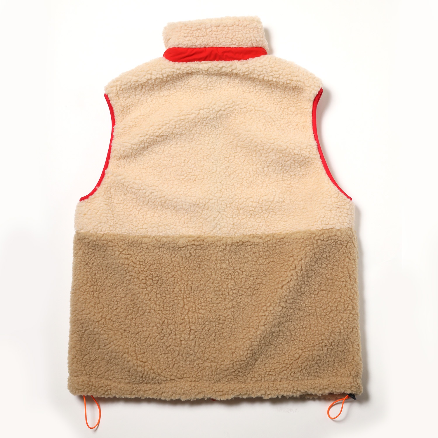 EVANGELION BOA VEST (WHITE×BEIGE(EVA-02))