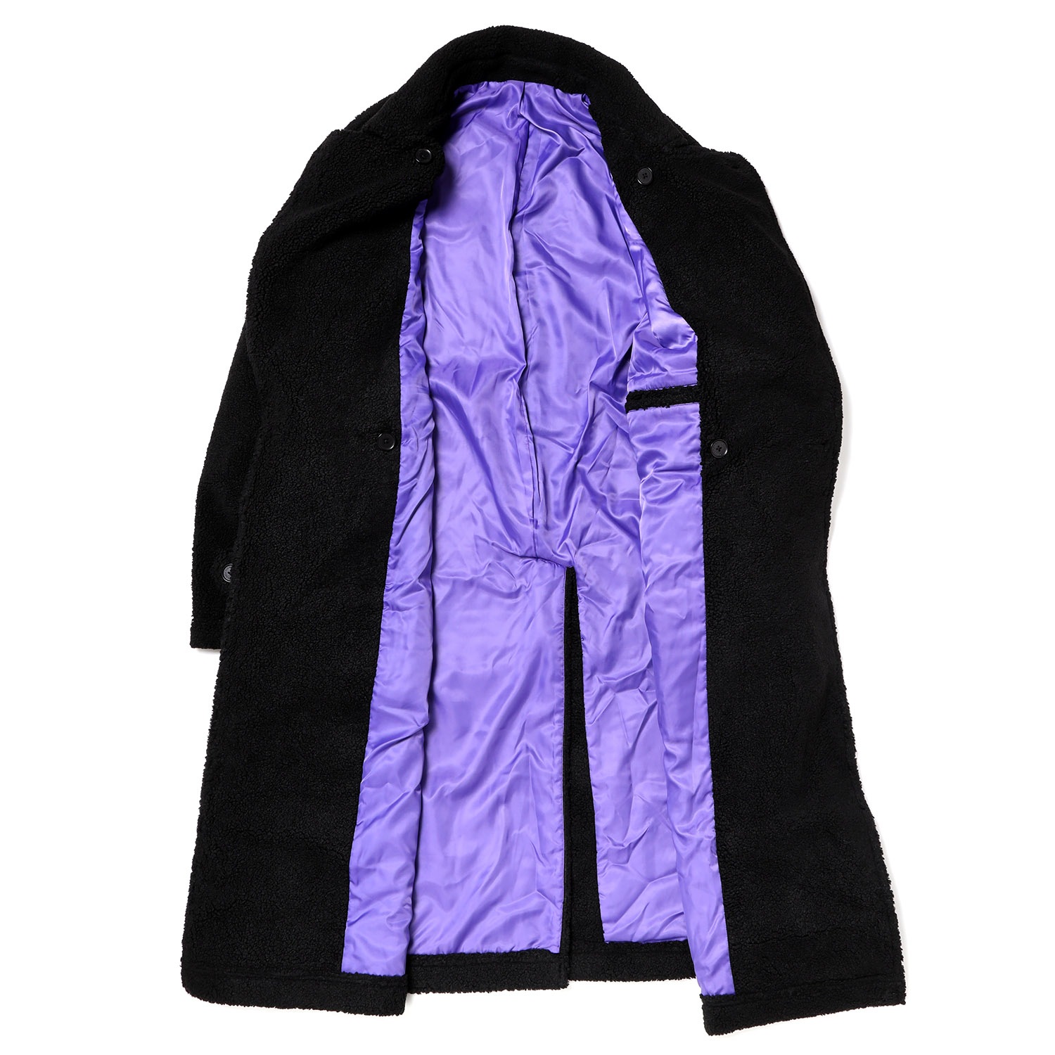 EVANGELION BOA CHESTERFIELD COAT (BLACK)