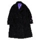 EVANGELION BOA CHESTERFIELD COAT (BLACK)