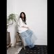 CIRCLE EVA Knit T-ShirtWHITE
