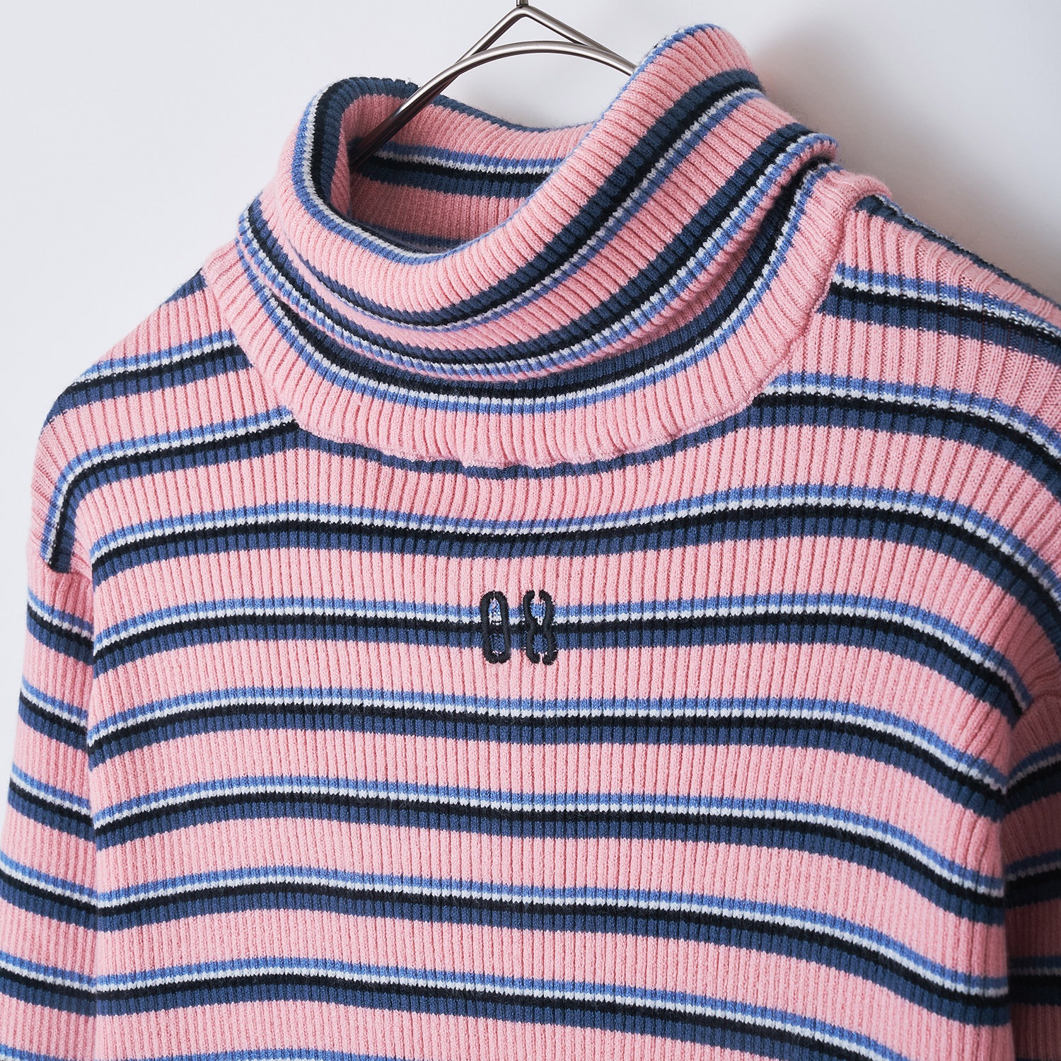 Multi Border EVA Knit by naokitomizuka（PINK(08)）