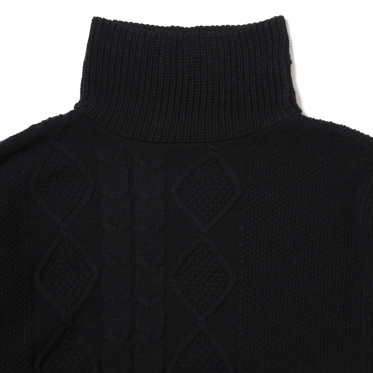 EVANGELION Panel Turtleneck Knit (BLACK(EVA-01))