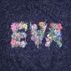 EVA Jewel & Flower T-Shirt (NAVY)