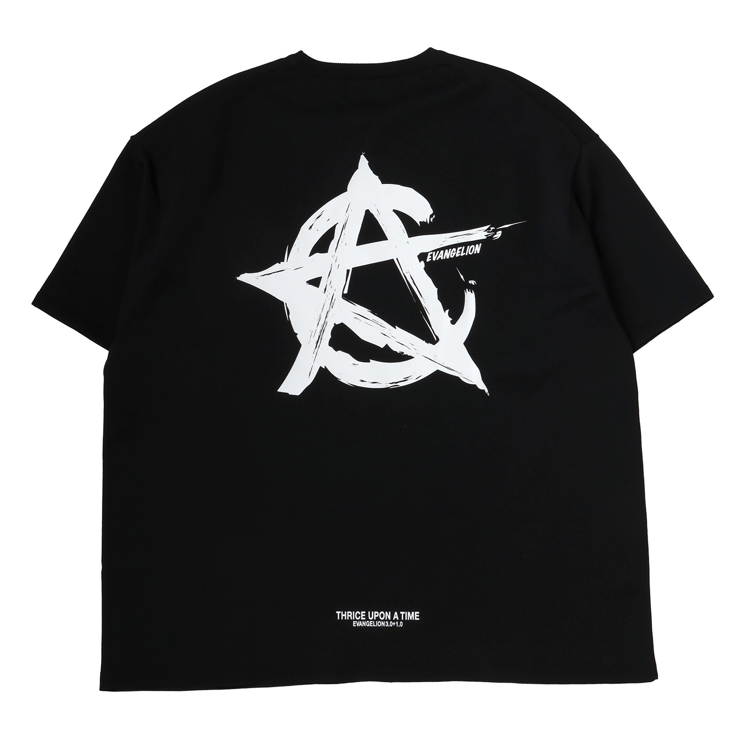 CIRCLE EVA Knit T-ShirtBLACK
