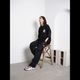 CIRCLE EVA Knit T-ShirtBLACK