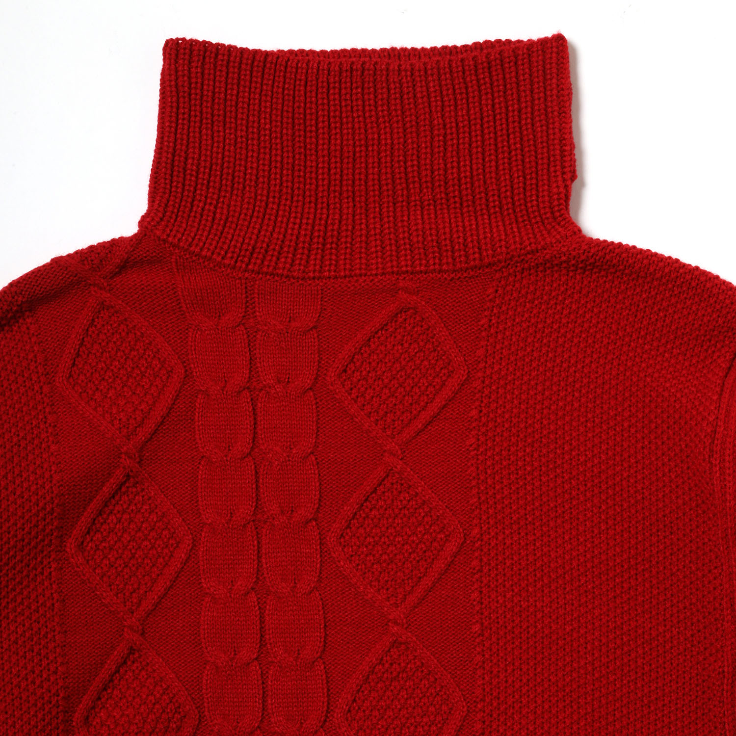 EVANGELION Panel Turtleneck Knit (RED(ASUKA))