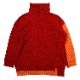 EVANGELION Panel Turtleneck Knit (RED(ASUKA))