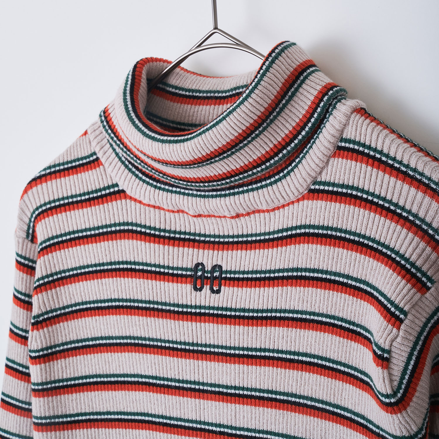 Multi Border EVA Knit by naokitomizuka（GRAY(00)）