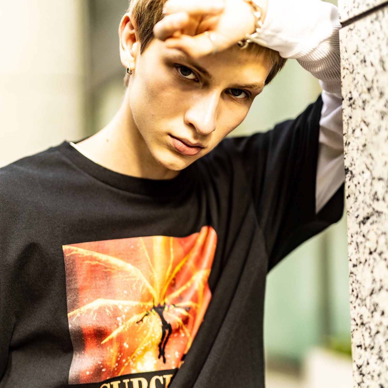 DISC6 （EVA-01 TEST TYPE）TEE by Subciety（BLACK）