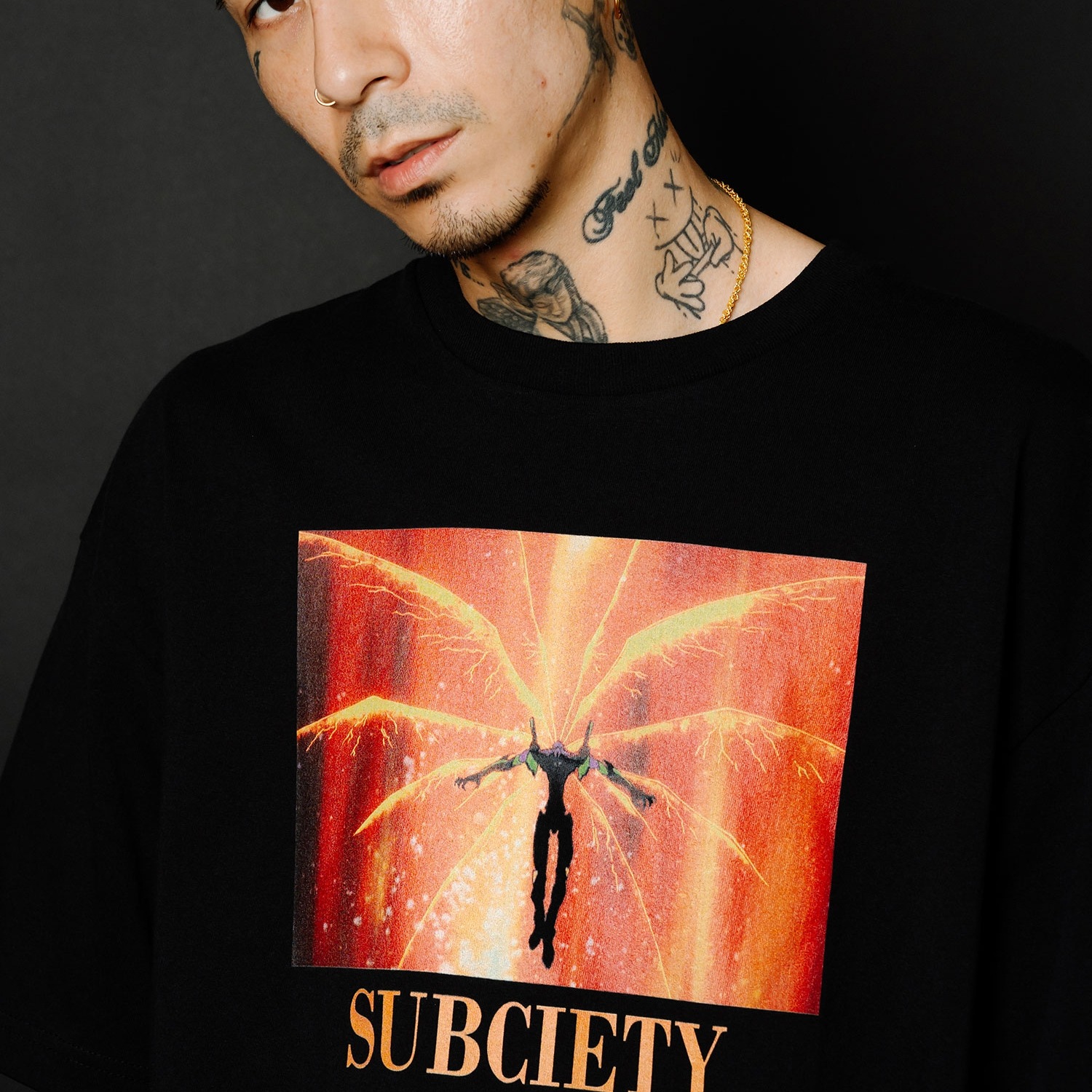 DISC6 （EVA-01 TEST TYPE）TEE by Subciety（BLACK）