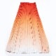 The Beach Gradation Pleated Skirt (ORANGE)